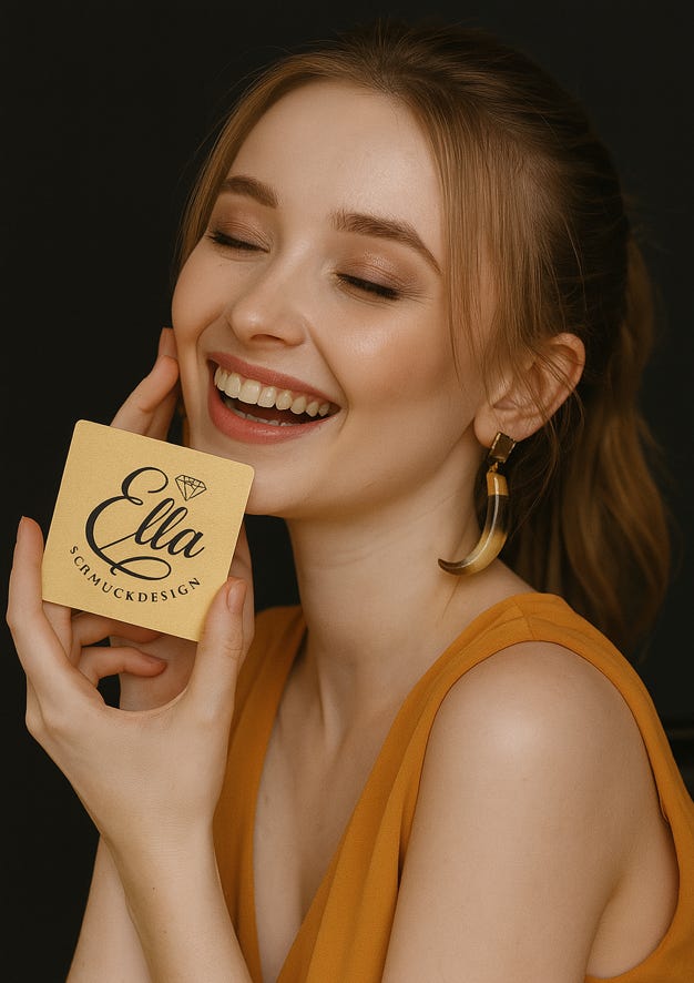 Eine Frau in einem weißen Outfit wirft energisch ihr Haar zurück, während sie auf einem Bett sitzt.